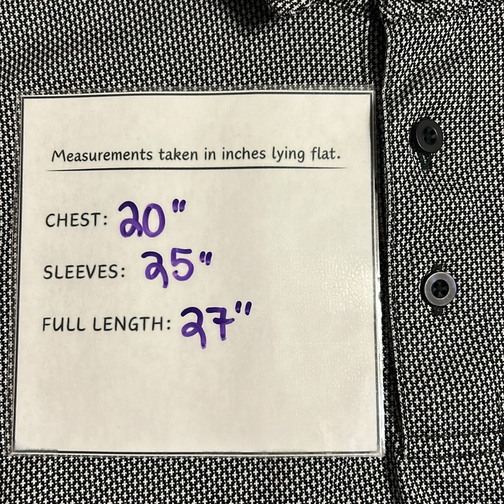 UNTUCKit Men's Medium Long Sleeve Shirt Wrinkle-Free Cotton Button Down Black
BB - Picture 8 of 16